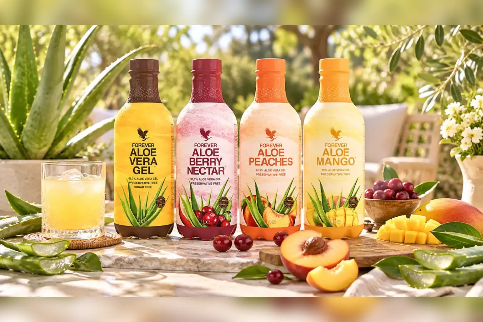 Korzystny mix czterech napojów aloesowych Forever Living