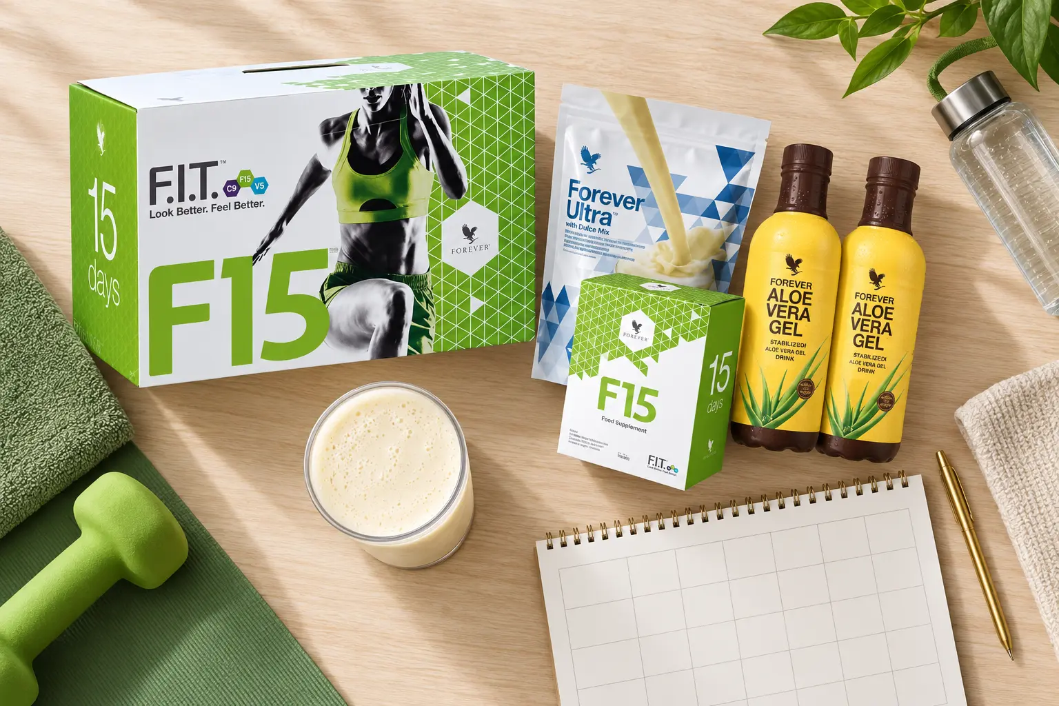 F15 Beginner Vanilla w aranżacji produktowej i codziennej