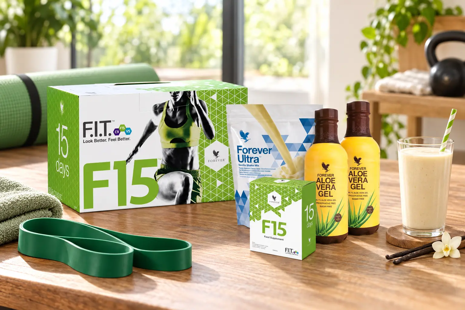 F15 Intermediate Vanilla w aranżacji produktowej i codziennej