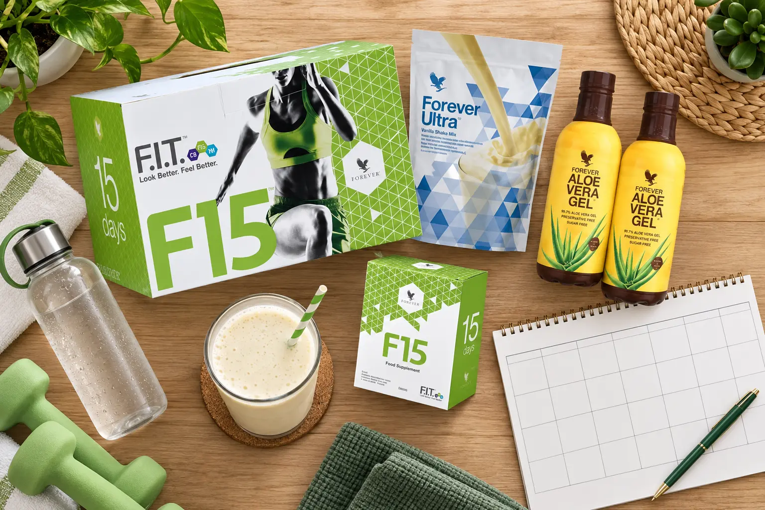F15 Intermediate Vanilla w aranżacji produktowej i codziennej