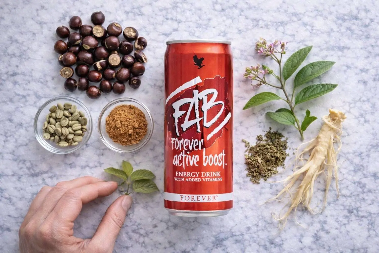 FAB Forever Active Boost z guaraną, ziarnami kawy i ziołami