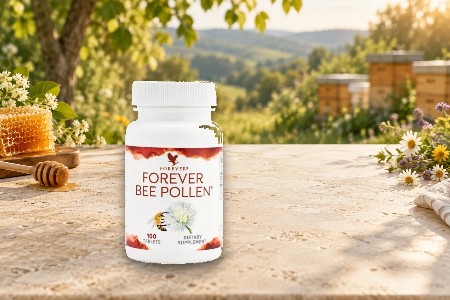 Forever Bee Pollen: pyłek pszczeli, skład i prawidłowe stosowanie