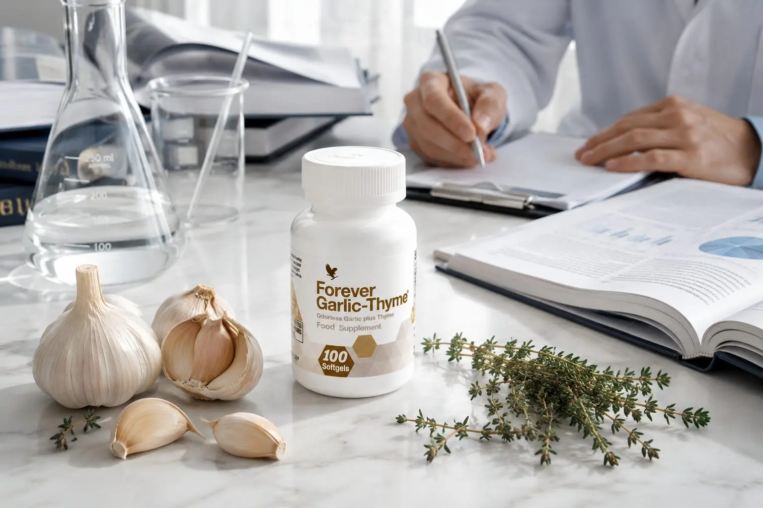 Forever Garlic-Thyme w naturalnej aranżacji kuchennej