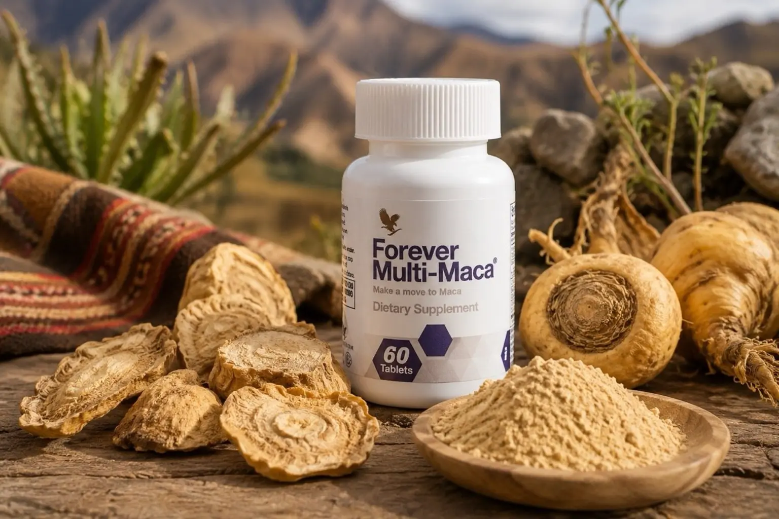 Forever Multi-Maca: maca i inne składniki roślinne w tabletkach
