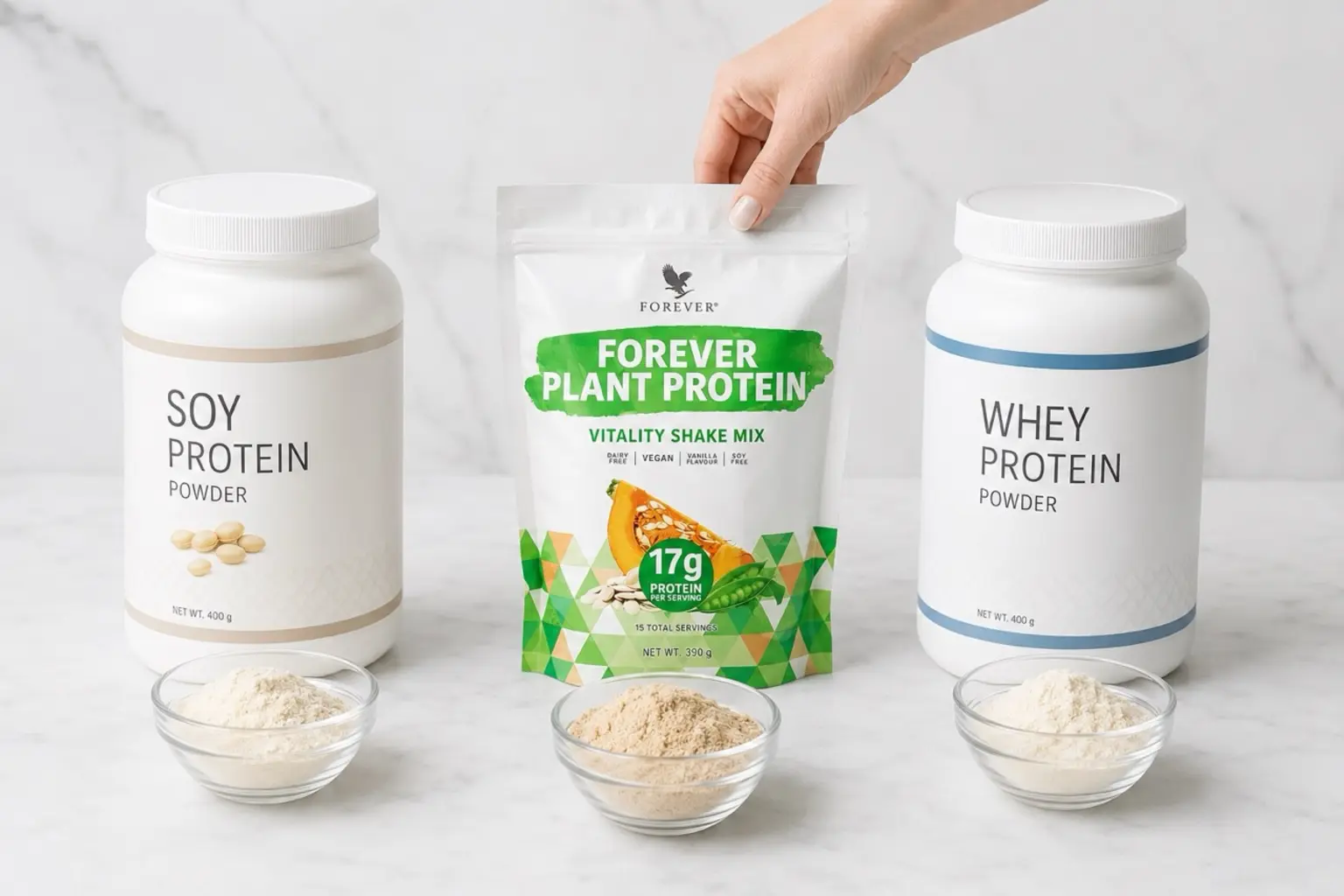 Forever Plant Protein w roślinnej aranżacji